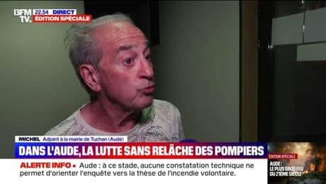 Incendie dans l'Aude: "On est toujours prêt à accueillir", assure Michel, adjoint à la mairie de Tuchan