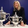 For decades, US Open women's champs got a smaller replica trophy than the men. Now they're equal