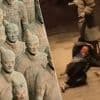 KIJK. Toerist beschadigt krijgers van Chinees terracottaleger: schade loopt in de miljoenen
