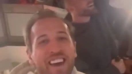 Watch Harry Kane’s lively celebrations after winning first trophy of career