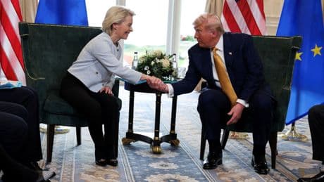 Von der Leyen y Trump cierran para terminar con la guerra arancelaria