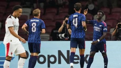 El Arsenal se impone al Milan y deja muy claras sus intenciones esta temporada