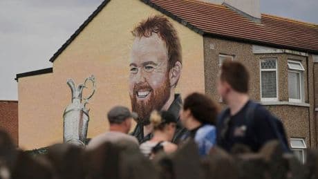 Shane Lowry reacts to his giant Portrush mural as he makes feelings clear on his Open chances