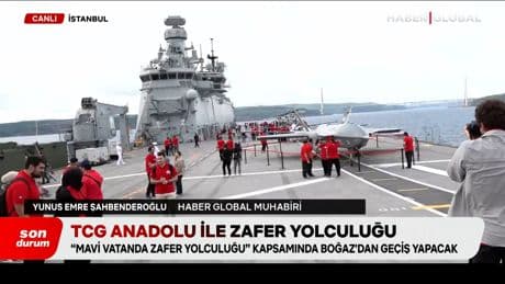 TCG Anadolu zafer yolculuğuna çıktı