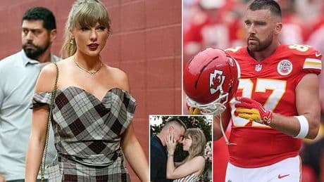 Taylor Swift sneaks into Arrowhead for Travis Kelce's first Chiefs home game of season after bombshell engagement