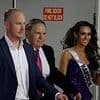 Sour-faced Bill Belichick and Jordon Hudson make a swift exit from Miss Maine pageant after snub from judges