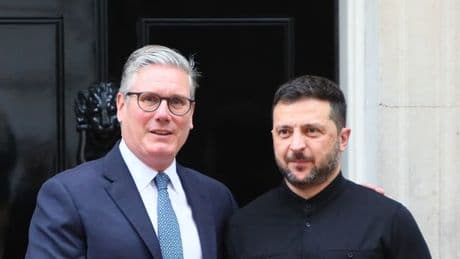 Keir Starmer hails Volodymyr Zelensky's desire for a "just and lasting peace" in Ukraine