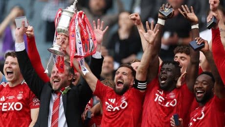 Celtic denied treble as Aberdeen hold nerve in Scottish Cup final penalty shootout