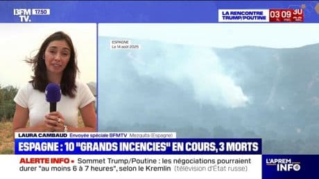Incendies en Espagne: les pompiers inquiets des reprises de feu