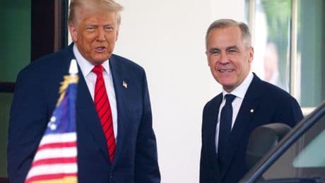 Carney le dice a Trump que "Canadá no está en venta" y él le responde: "Nunca digas nunca"