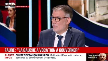 QUESTION BFMTV À OLIVIER FAURE - Pourquoi ne pas réunir des parlementaires du PS à LR pour négocier une politique commune ?