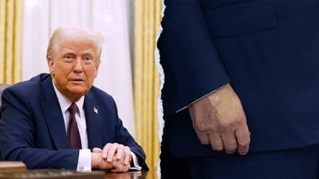 White House releases Trump health update after speculation over swollen legs, bruised hands
