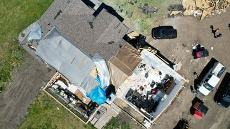 2 tornadoes damage home, down trees northeast of Edmonton