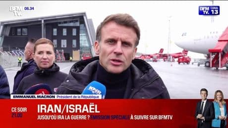 Iran/Israël: Emmanuel Macron souhaite retrouver "le chemin de la discussion" pour "éviter l'escalade nucléaire"