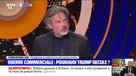 Guerre commerciale: pour Yann Rivoallan, président de la fédération du prêt-à-porter féminin, "la guerre de communication est lancée" pour les entreprises