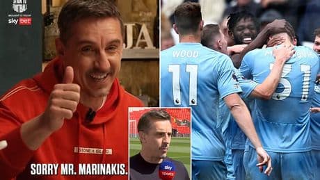 Nottingham Forest BAN Gary Neville from their stadium for the last game of season - amid concerns Sky's lead pundit has a grudge against them
