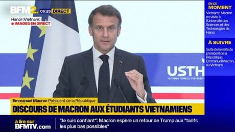 Emmanuel Macron au Vietnam: "Nous ne voulons pas dépendre des grandes puissances"