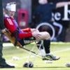 MacKenzie left bloodied by seat thrown by own fans