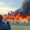 Fire destroys historic World War One hangar - days after developers were granted permission to build new homes on the condition they restore it