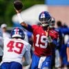 Giants open camp with Jaxson Dart in the spotlight but Russell Wilson still starting quarterback