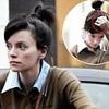 Lily Allen sports a diamond band on her ring finger as she enjoys bike ride in Notting Hill