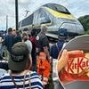 Dozens of passengers evacuated from London-bound Eurostar train after 'nine-hour wait': Woman tells of 'overflowing toilets', staff offering Kit Kats as meals and overheating travellers 'stealing water'