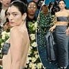 Lorde risks a major wardrobe malfunction in a revealing stuck-on bandeau top at the Met Gala amid a sea of suits
