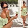 Maura Higgins sets pulses racing in a revealing mint green co-ord as she indulges in an ice cream in sexy video during her Greek getaway
