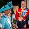 Prinses Kate en dochter Charlotte stralen tijdens Trooping the Colour, prins George probeert kleine Louis in toom te houden