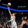 Lynx beat the Mercury 79-66 to improve to 12-0 at home heading into the All-Star break