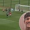 Man United wonderkid dubbed 'kid Messi', 14, scores stunning solo goal for the club's under-18s - weeks after being handed a senior squad number