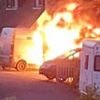 Electric car bursts into flames on homeowners' driveway and engulfs £550,000 family home in terrifying suburban inferno
