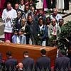 Transgender mourners, prisoners and prostitutes greet Pope Francis' coffin at church where he is to be buried