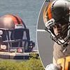Cleveland Browns' unveiling of new helmet on Lake Erie goes horribly wrong