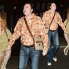 Jonathan Ross, 64, enjoys a rare night out with his wife Jane Goldman, 55, as the couple wear matching leopard print trainers to the Materialists UK gala screening