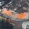 Moment £1.5m mansion is destroyed by huge fire after 'solar panels cause it to erupt into flames'