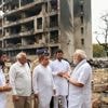 Zoektocht naar slachtoffers vliegramp India gaat door, Modi bezoekt rampplek