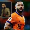 Memphis Depay spreekt ploeggenoten toe na recordgoal voor Oranje: ‘Jullie mogen me feliciteren als ik eroverheen ben’
