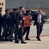 Powerful moment J.D. Vance carries Charlie Kirk's coffin as mourning wife and family join him on final journey