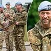 Prince William jokes that 'families don't always want to see each other' as he dons military uniform on a visit to the Army Air Corps in Suffolk