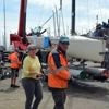 A La Trinité-sur-Mer, le Spi Ouest-France replie, sur un dernier coup de collier pour les équipes