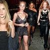 Rosie Huntington-Whiteley wows in a figure-hugging black dress while Adwoa Aboah opts for sheer lace as they leave ELLE Awards alongside latex-clad Jess Glynne and Alex Scott
