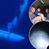Moment infamous Titan sub is plunged into darkness at the bottom of the ocean floor in terrifying test dive before it imploded near Titanic shipwreck