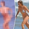 Gwyneth Paltrow's daughter Apple is spitting image of mom as she frolicks in tiny bikini with two Hamptons hunks