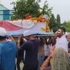Heartbreaking moment British Air India crash survivor limps as he carries the coffin of his brother who died next to him with 240 others on doomed flight