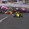 Formula 2 CHAOS in Monaco as McLaren star triggers 11-car pile-up on first corner to force early red flag
