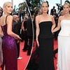 Princess Diana's niece Lady Kitty Spencer stuns in purple sparkles as she joins her twin sisters Lady Eliza and Lady Amelia at the Cannes Film Festival