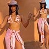 Rochelle Humes sizzles in a pink bikini as she enjoys a family holiday in Marbella after being dragged into Myleene Klass and Frankie Bridge feud