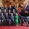 Prince of Wales joins King Charles and Queen Camilla at Windsor Castle reception for Victoria and George Cross recipients - one day after William and Kate's whirlwind anniversary trip