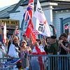 Anti-migrant protesters face off with counter demonstrators in Southsea as disquiet grows over asylum seeker hotels across the UK